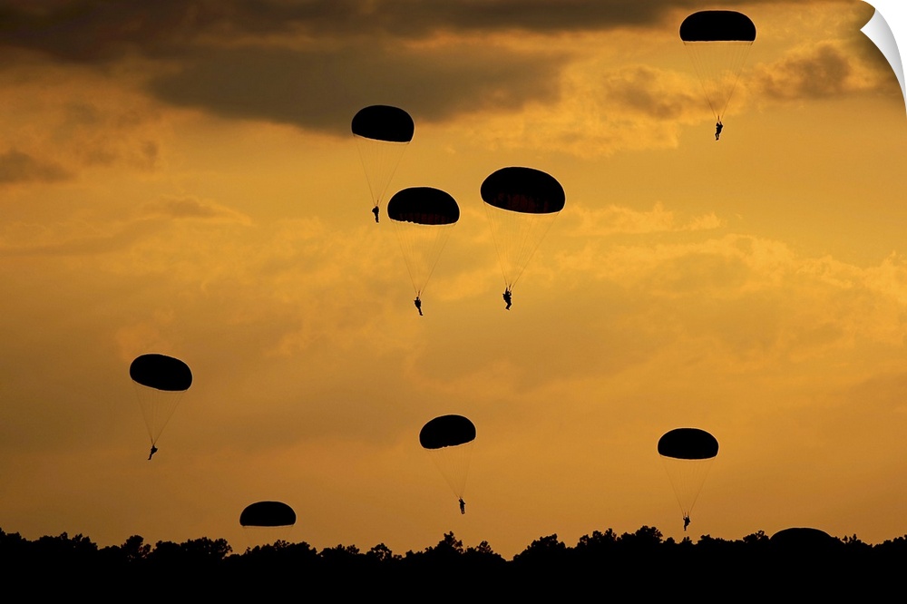 Landscape, large photograph taken on September 12, 2010 of a group of U.S. Army Soldiers from the 82nd Airborne Division p...