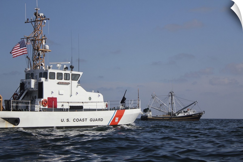 June 21, 2010 - The U.S. Coast Guard Cutter Marlin patrols the waters south of Pensacola Bay to support more than 20 vesse...