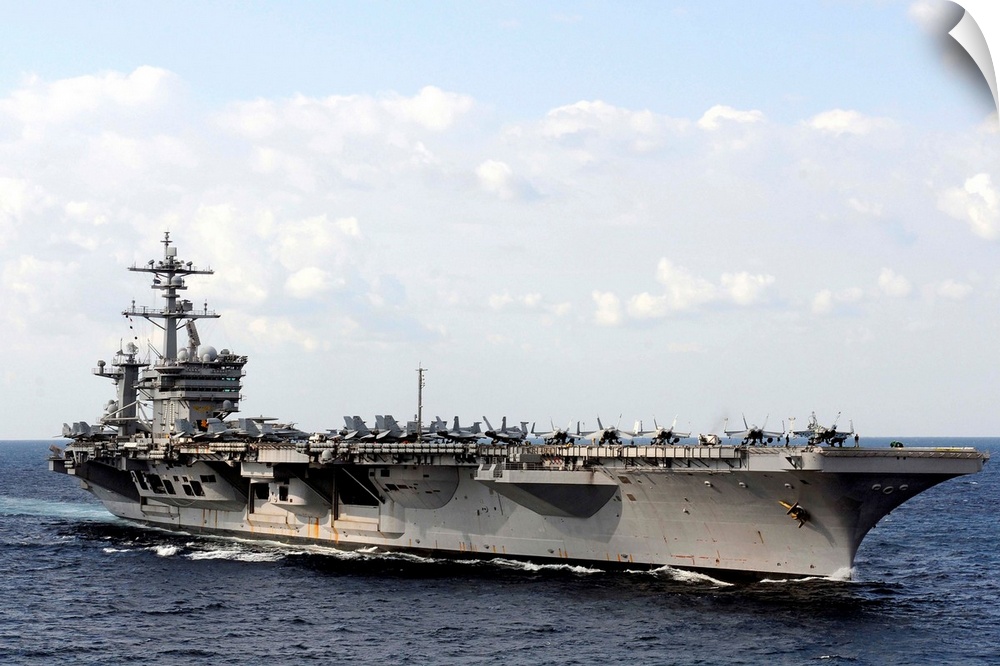 January 21, 2012 - The Nimitz-class aircraft carrier USS Carl Vinson is underway in the Arabian Sea.