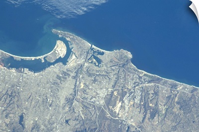View from space of San Diego, California