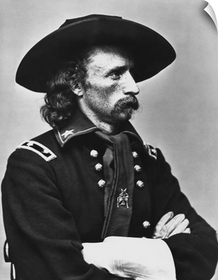 Vintage American Civil War photo of Major General George Armstrong Custer