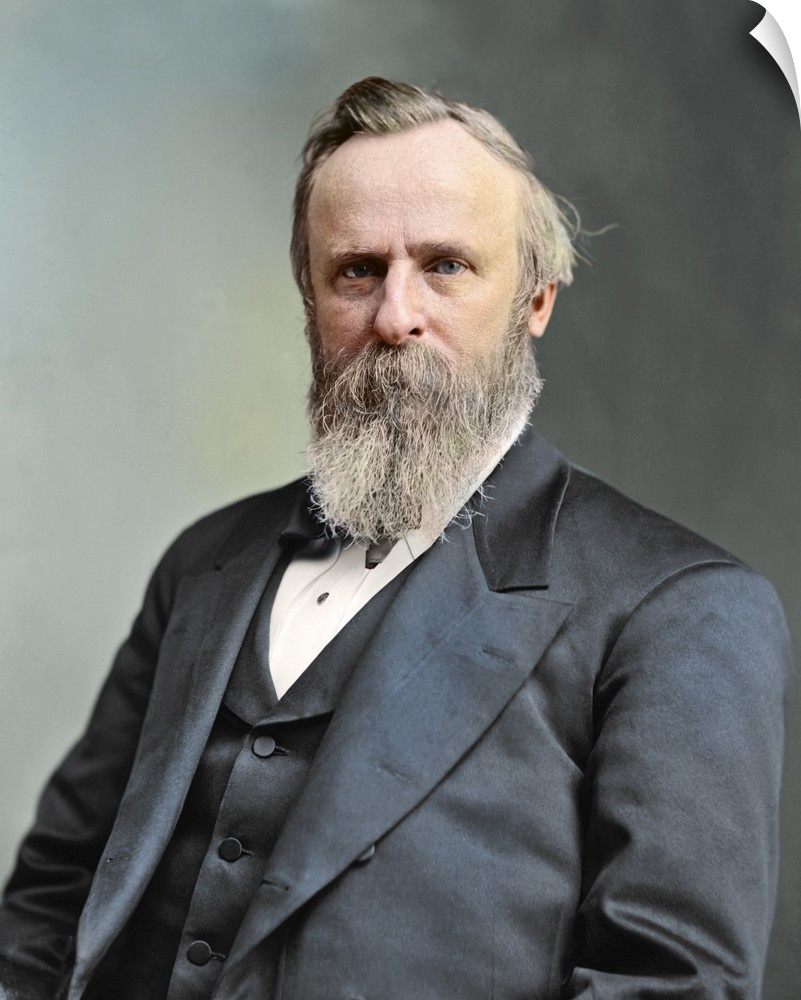 Vintage portrait of President Rutherford B. Hayes.