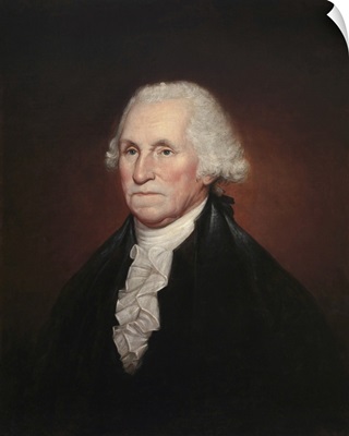 Vintage Presidential History Painting Of President George Washington