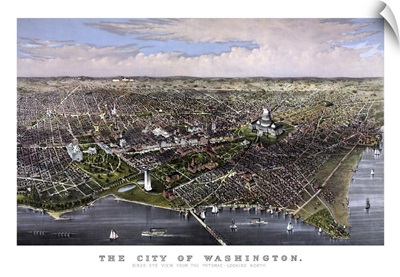 Vintage print of Washington D.C