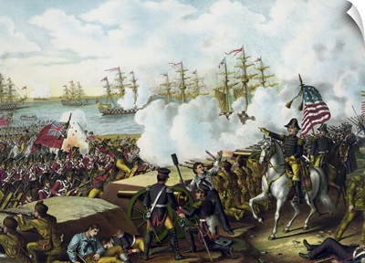 War of 1812 print at the Battle of New Orleans