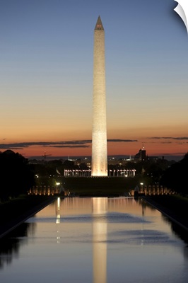 Washinton Monument at sunset, Washinton D.C., USA