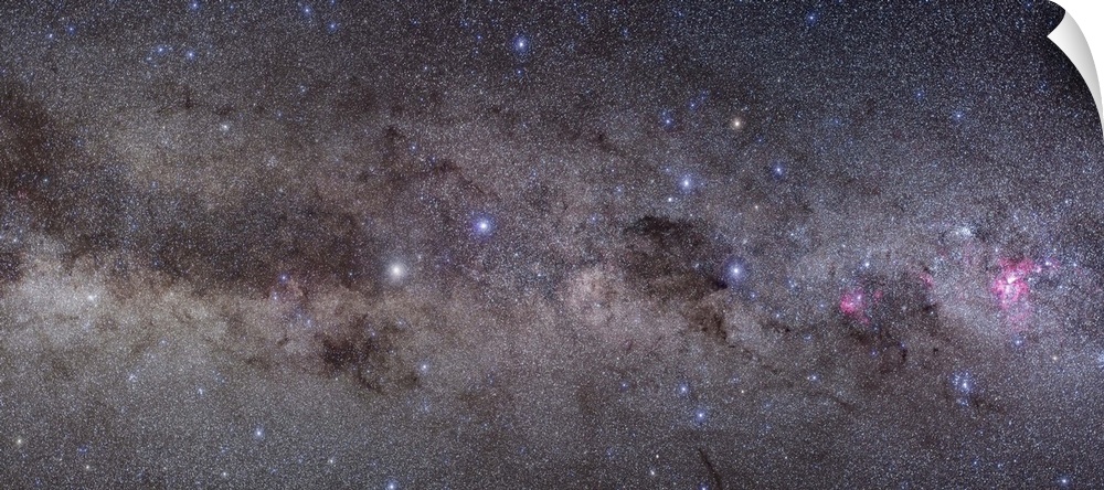 Widefield view of Alpha and Beta Centauri stars in the southern constellation of Centaurus, along with the Southern Cross ...