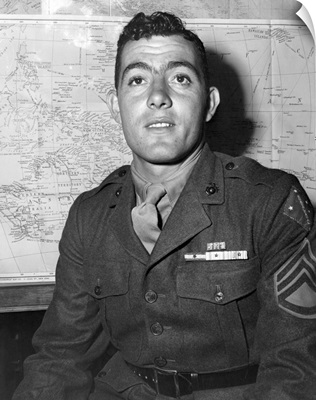 World War 2 Photograph Of Sergeant John Basilone, September 1943