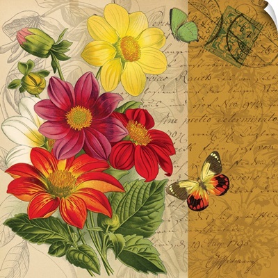 Bookmark Botanical - Dahlia