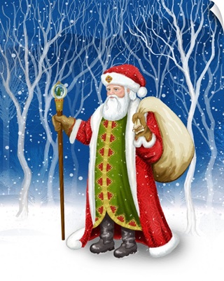 Folk Art Santa