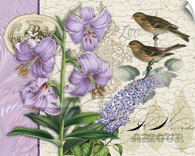 Lilac Love Botanical I