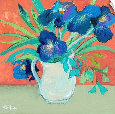 Blue Springtime Vase