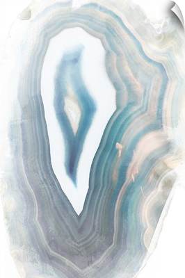 Blue Watercolor Agate Rectangle