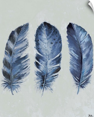Indigo Blue Feathers II
