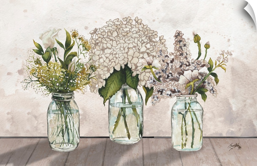Jars Of Wildflowers