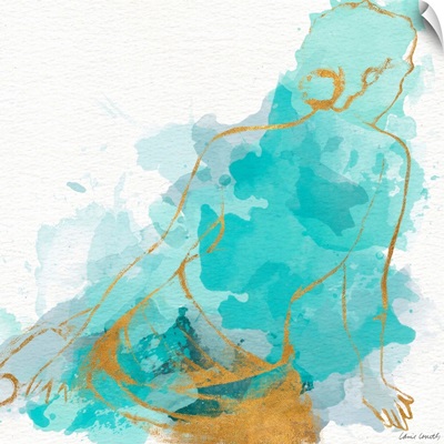 Seated Watercolor Woman I