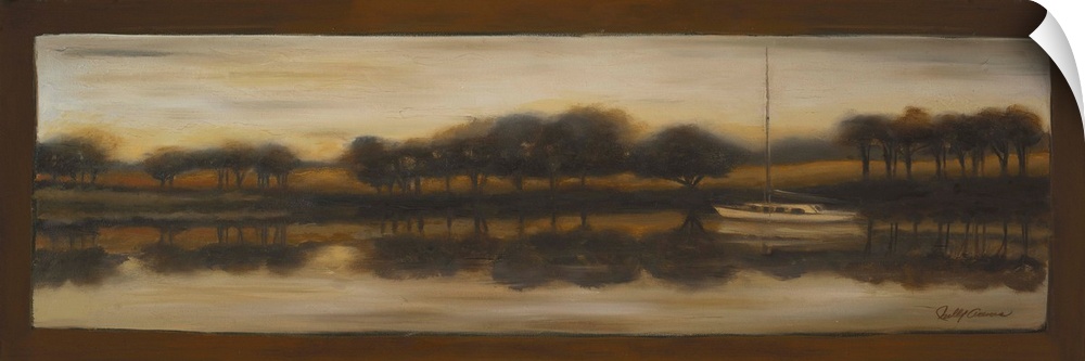 Original Size: 33.5 x 12.125"; oil on canvas