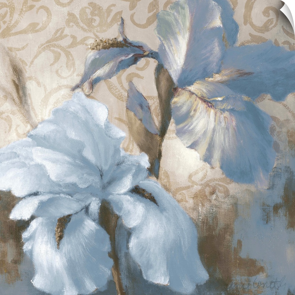 Soft Blue Blooms I