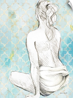 Woman Sitting on Pattern II