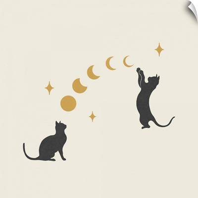 Cat And Moon 1