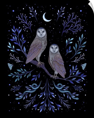 Owls In The Moonlight