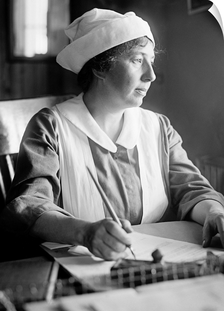 A nurse at Walter Reed Hospital in Washington, D.C. Photograph, c1918.