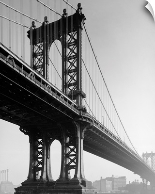 A view of the Manhattan Bridge, looking towards Brooklyn, 1979