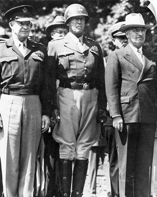 Americans In Berlin, 1945, General Dwight D. Eisenhower and Patton