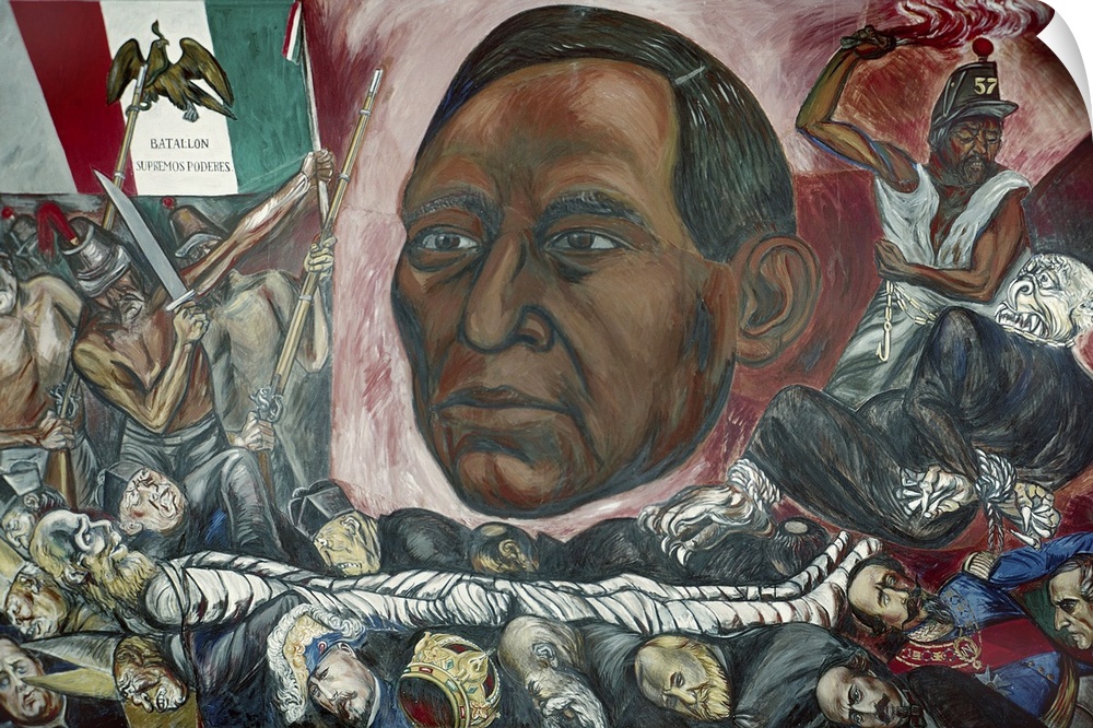 'Juarez and the Fall of the Empire.' Mural, 1948, by Jose Clemente Orozco.