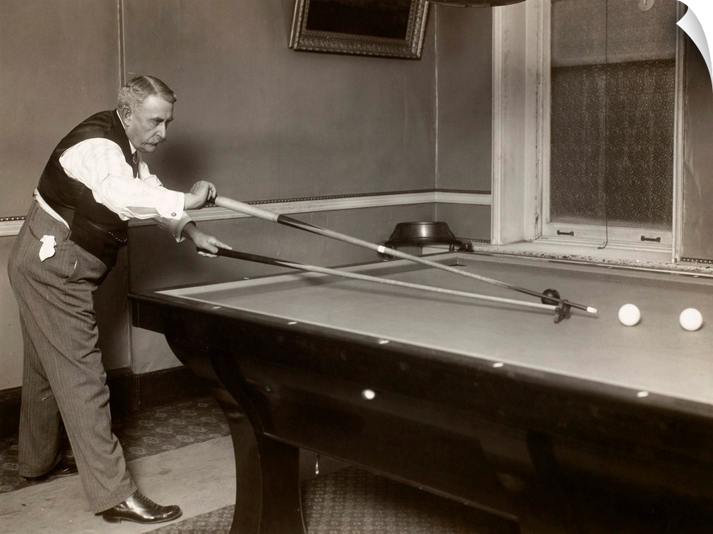 The early 20th century American amateur billiards champion, Edward W. Gardner, a player greatly admired by Mark Twain. Pho...