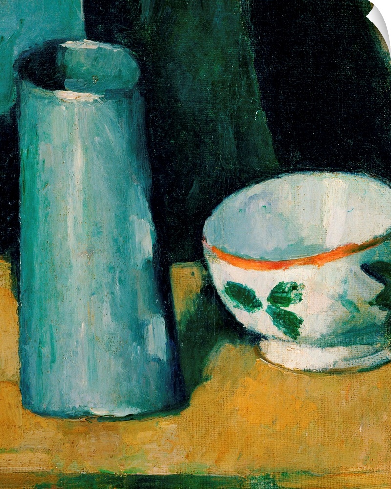 Cezanne, Bowl And Milk Jug. Oil On Canvas, Paul Cezanne, C1875.