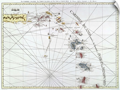 Caribbean, Map, 1775