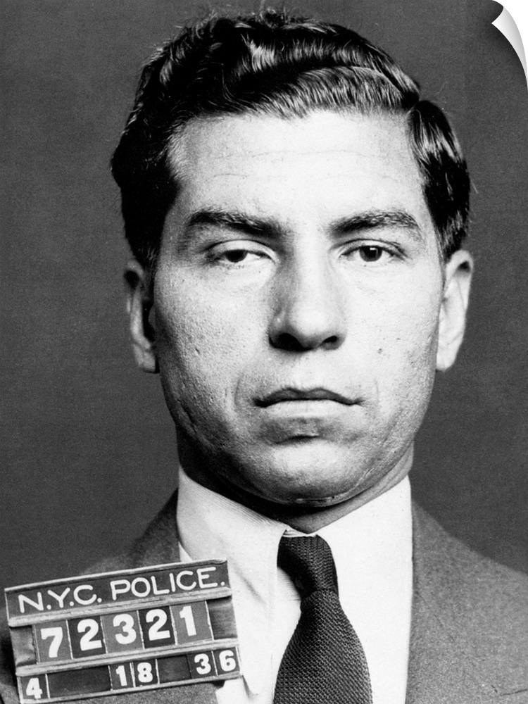 (1897-1962). American gangster. Photographed by the New York City Police Department, 1936.