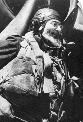 Ernest Hemingway (1899-1961). American Writer. At A Bomber Base In England, June 1944