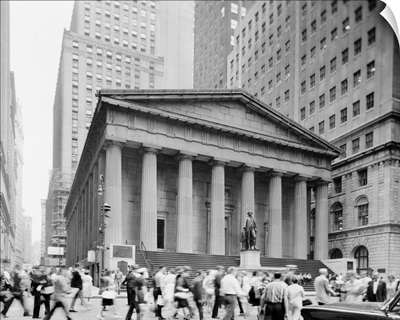 Federal Hall at 26 Wall Street in New York City, 1970