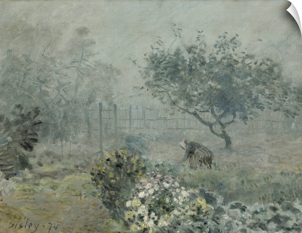 Sisley, Fog, Voisins, 1874. Oil On Canvas, Alfred Sisley, 1874.