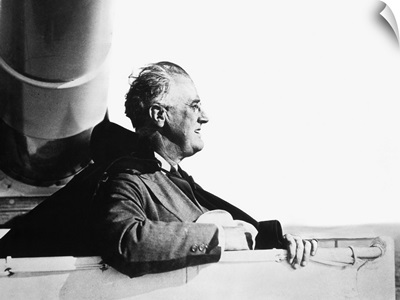 Franklin D. Roosevelt, at sea