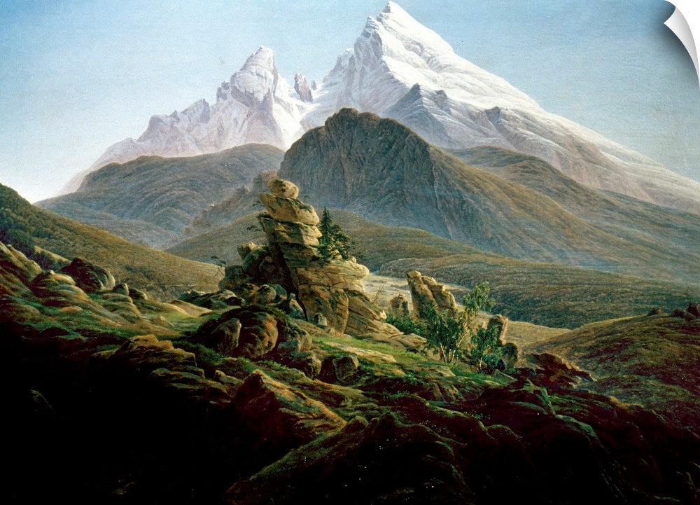 Friedrich, Watzmann. Der Watzmann. Oil On Canvas By Caspar David Friedrich, 1824-25.