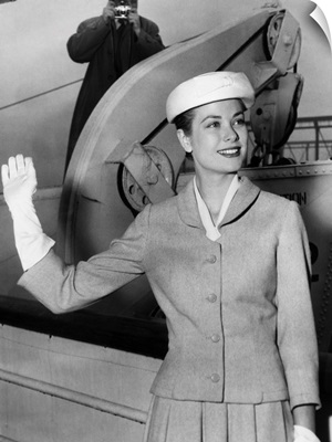 Grace Kelly aboard the ocean liner USS Constitution, 1956