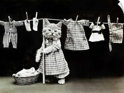 Hanging Up the Wash, c1914