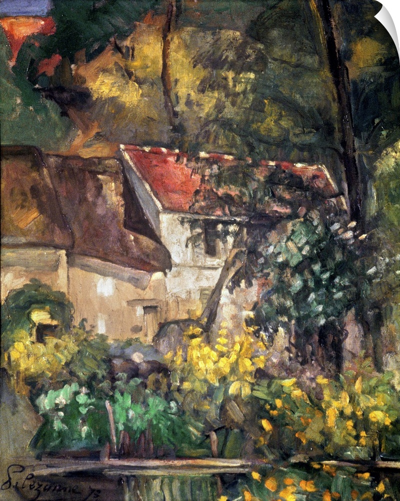 Cezanne, Lacroix House. 'House Of Pere Lacroix.' Oil On Canvas By Paul Cezanne, 1873.