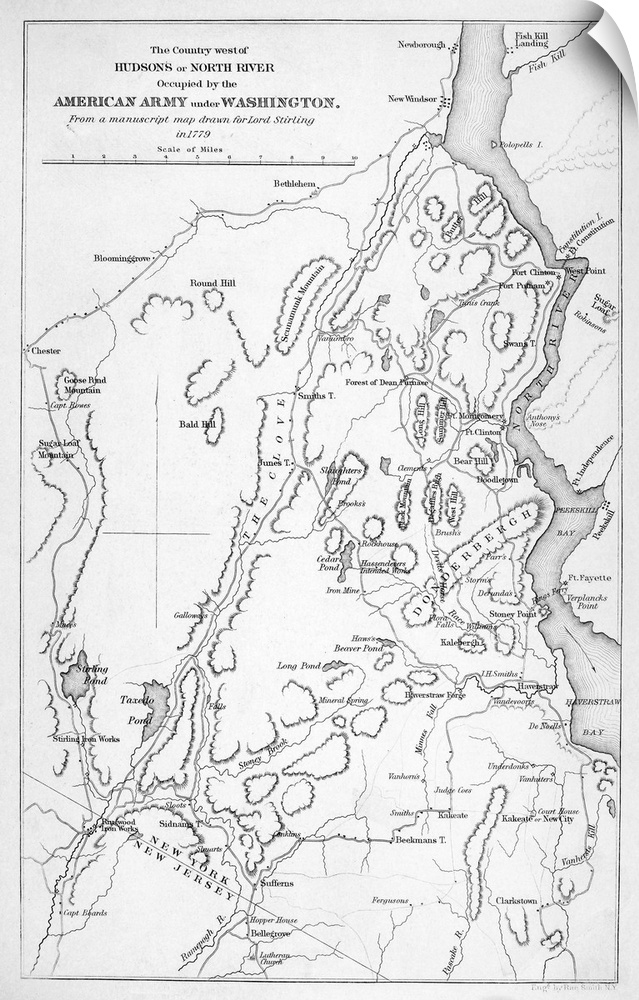 Hudson River, Military Map. the Country West Of Hudson River, Occupied By the Continental Army Under George Washington. Fr...