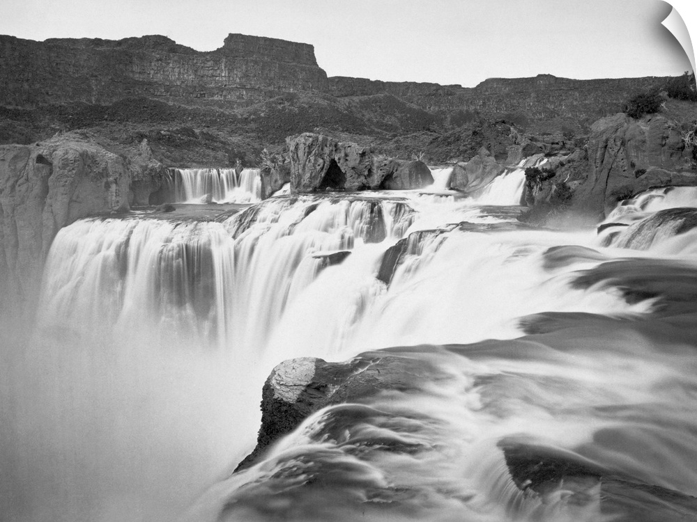Idaho, Shoshone Falls. View Across the Top Of Shoshone Falls On the Snake River In Southern Idaho. Photographed By Timothy...
