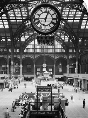 Interior view of Penn Station in New York City, 1962