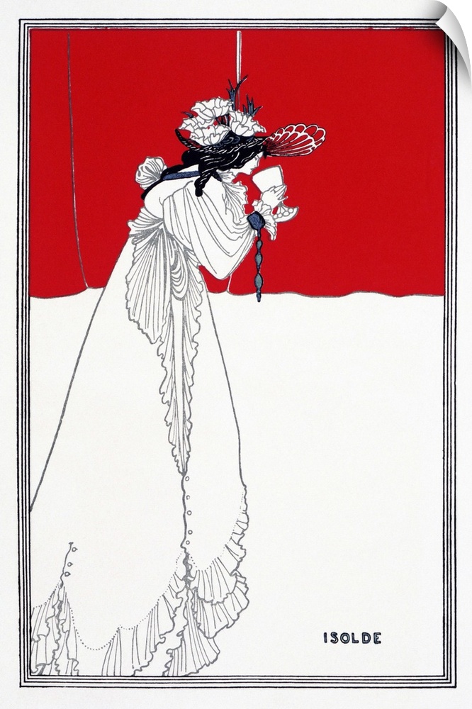 'Isolde.' Lithograph by Aubrey Vincent Beardsley, 1899.