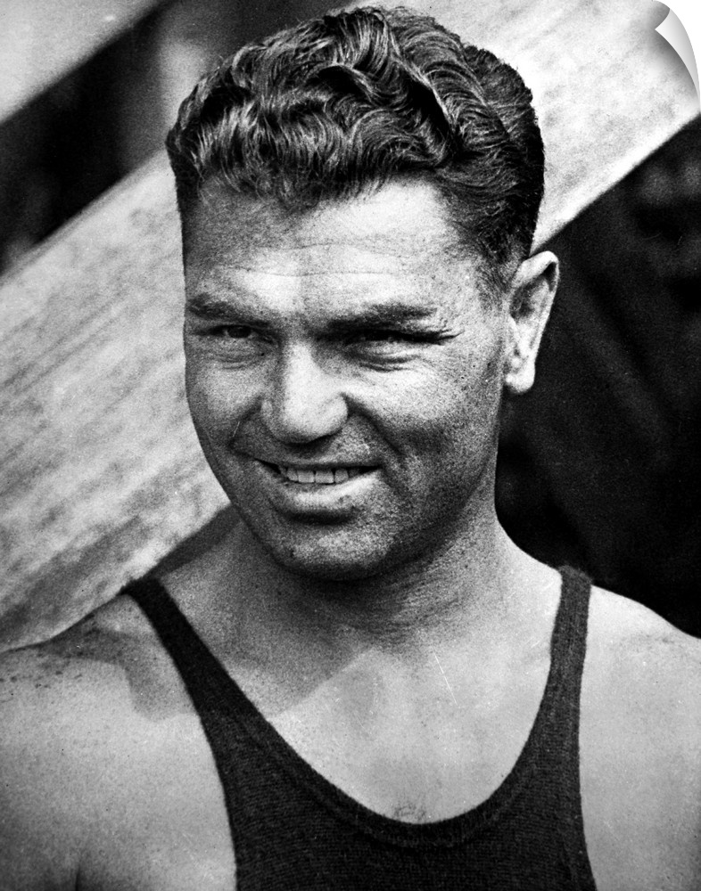 American boxer. Photograph, early 20th century.