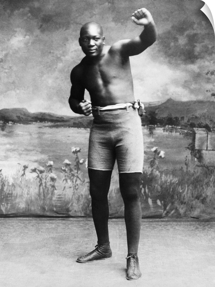 American heavyweight pugilist. Photographed in 1910.