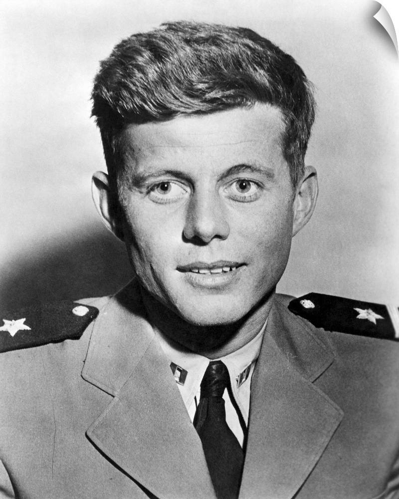 (1917-1963). 35th President of the United States. Photographed as a Navy lieutenant during World War II.