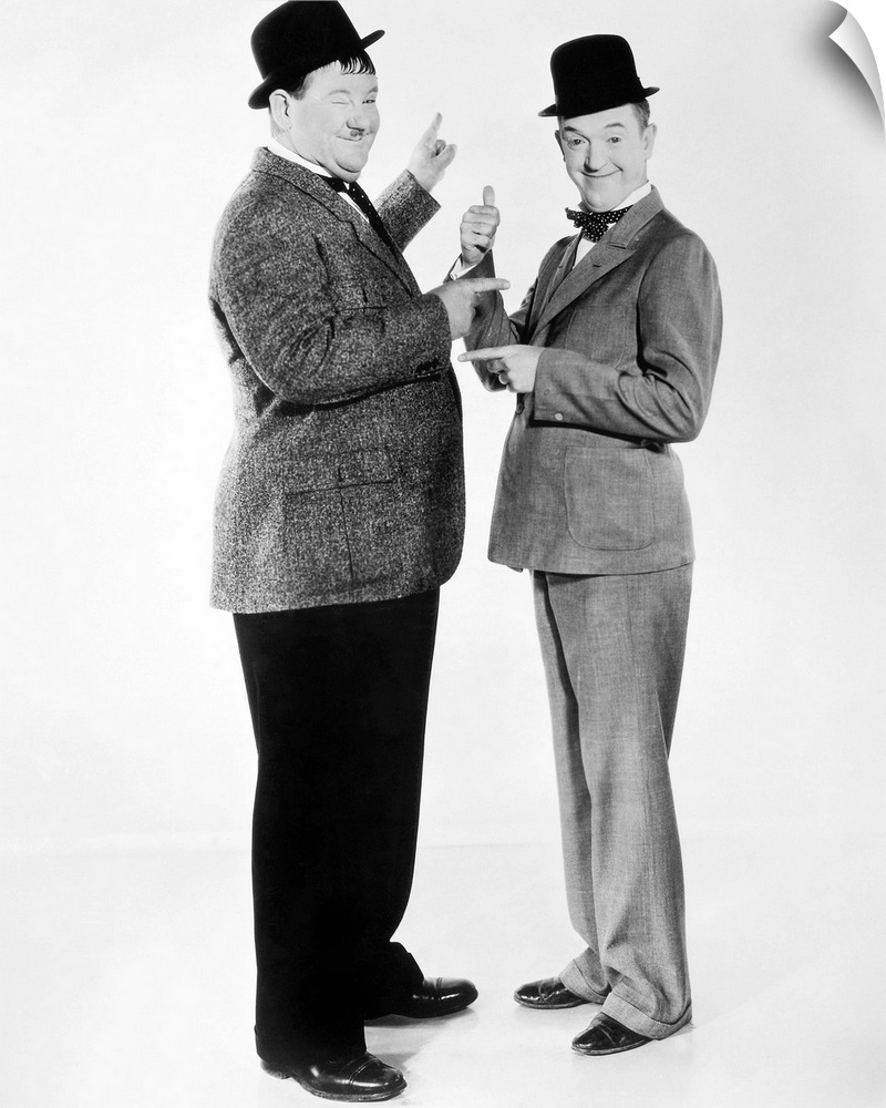 Stan Laurel (right) and Oliver Hardy.