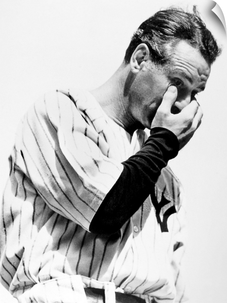 American baseball player. Photographed during Lou Gehrig Appreciation Day ceremonies at Yankee Stadium, New York City, 4 J...